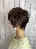 【ハイライト】【ショート】【池袋】柔らかシルエットショート