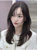 ワンホンヘア/韓国ヘア/前髪[レイヤーカット/渋谷]