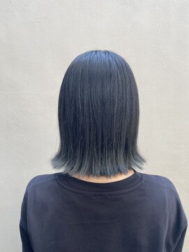 シアン(CYAN) #透け感カラー#ブリーチオンカラー