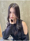 流れる顔まわりカット+ゆるふわ巻き