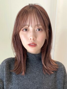 ガーデン ムサシコスギ(GARDEN MUSASHIKOSUGI) くびレイヤーミディアム/シースルーバング/大人可愛い/小顔ヘア