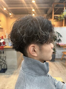 バトー バイ トリコ 船橋北口店(BATEAU by tricot) メンズ×ツイストスパイラルパーマ