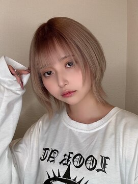 リンドヘアー(Lindo hair) ホワイトベージュネオウルフ
