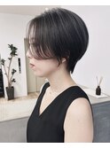 【Say.福岡】ショート×ハンサムショート×前下がり×グレージュ