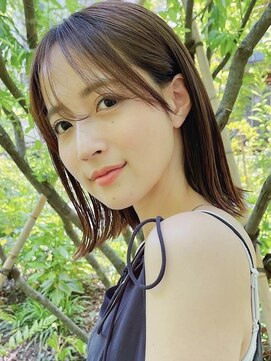 ノイ(noi) 顔周りレイヤーカットくびれヘアミルクティーベージュカラー