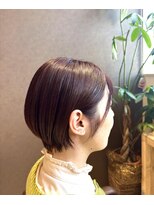 ルクール 喜多町店(Le Coeur) 耳掛けショートボブ/丸みショート/暖色カラー