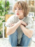 ハイトーンカラーマッシュウルフボブパーマh3川口20代30代40代