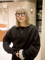 ネロ ヘアサロン ネイビー 渋谷(NERO HAIRSALON NAVY)&nbsp;【赤津美奈】レイヤーカット　ブリーチ　ダブルカラー　前髪あり