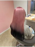 ◎ピンク×ブラックエンドカラー◎