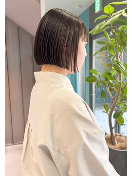 ノエ トトン(noe tton) ホワイトグレージュ/デジタルパーマ/チェリーブラウン/名駅y14