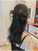 ハーフアップ☆カチモリ