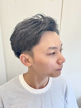 ヘアーアンドグルーミング ヨシザワインク(HAIR&GROOMING YOSHIZAWA Inc.) メンズビジネスツーブロックニュアンスアイロンパーマ毛流れ