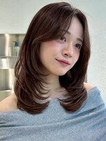 ノイ 銀座(noi)&nbsp;顔周りレイヤーカットくびれヘアミルクティーベージュカラー