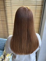 オーガニック リブ 川越(organic+live)&nbsp;冬の透明感◎ブリーチなし髪質改善キャラメルブラウン