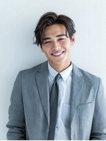 e.m.a プレミアムビューティーサロン 栄駅店(e.m.a PREMIUM BEAUTY SALON)&nbsp;韓国マッシュ/スペインカール/ブルーブラック