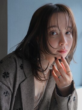 テトテ バイ ミリー 江坂(tetote by milly) 【tetote江坂】ココアブラウン×バタフライカット