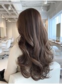 20代30代◎冬の髪質改善ココアベージュロング