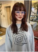 20代30代◎冬レイヤー×透明感オレンジブラウン