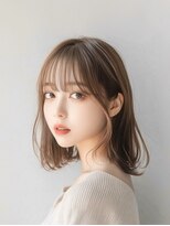 アムネシア たまプラーザ(AMNESIA)&nbsp;透明感カラー/耳かけボブ/オリーブベージュ