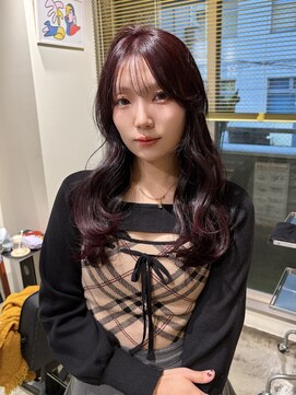 ノル 栄矢場町(nol) ワインレッド×ロングレイヤー