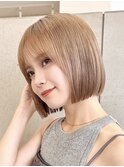 ミニボブ/パツっとボブ/イメチェン/髪質改善/自由が丘