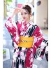 【カップルでも◎】浴衣レンタル＋着付け＋ヘアセット