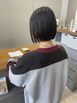 エマピボット 中川本店(EMA PIVOT) パツっと黒髪ボブ