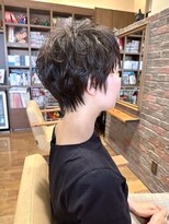 ヘアー ドレッサー パワードール(Hair Dresser) 30代、パーマでくしゃっと夏ショート!