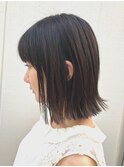 耳にかけても可愛い◎外ハネボブスタイル【Ruufus恵比寿渋谷】