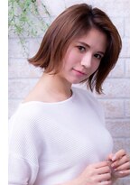 ヘアーアートシフォン 川口東口店(hair art chiffon) たまねぎアレンジも◎くびれミディ風エッジショート【川口】