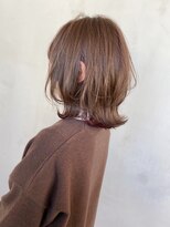 アイティー バイ アルバム 浦和店(IT by ALBUM)&nbsp;スペードミディ_ココアブラウンフリンジウェーブ_ba274132