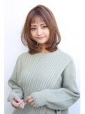 シースルーぱっつんバングミディ