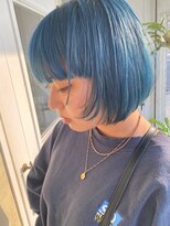 ナイーブヘアデザイン(NAiVE HAIR DESIGN)&nbsp;【NAiVE hair】ミニボブ★ライトブルー