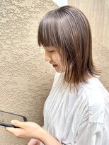 トイロ(toiro) ミディアム 外はね 艶カラー 髪質改善ストレート 【高司 真】