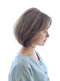 ３０代・４０代に人気お手入れ簡単ショートボブスタイル
