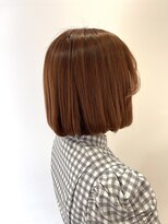 クオレア(CUOREA)&nbsp;オレンジベージュ×切りっぱなしボブ