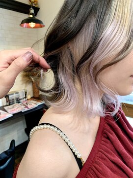 ボアップ 京橋店(boappu) #インナーカラー#インナーカラーベージュ#ホワイトベージュ