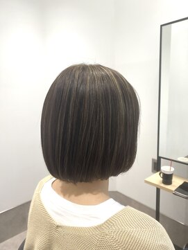 ゴウトゥデイ 岡山店(GO TODAY) 白髪ぼかしハイライト×ボブ【金川将聡】