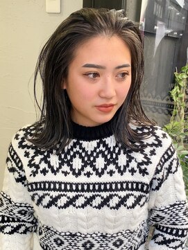 ノラ ウメダ(NORA UMEDA) 【NORA UMEDA 高木】ダークグレージュホワイトハイライトカラー