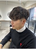 20代～30代スペインカールメンズパーマ刈り上げ［仙台］