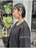 ボブヘアセット結婚式参列お呼ばれヘア/中西