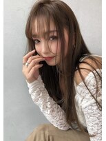 アンジェリカ 名古屋店(ANGELICA) シースルーバング顔まわりレイヤーナチュラルスタイル