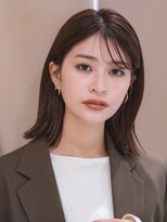 ガーデンヨコハマエスト(GARDEN YOKOHAMA est)&nbsp;ボブルフ　小顔　ミディアム　ボブ　レイヤー　シースルーバング