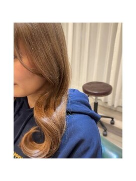 ランソ 成田店(RUNSO) 小顔巻き×ブリーチオンミルクティベージュ×似合わせカット♪