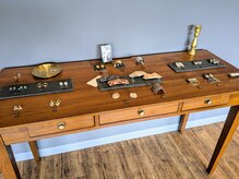 アクセサリーの販売もしています