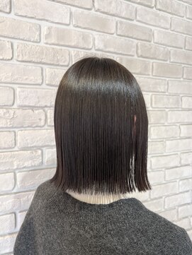 フェアリーテイル(fairy tale) 切りっぱなしボブ/髪質改善カラー