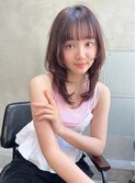 Aimee 町田   ピンクブラウン×ハッシュカット