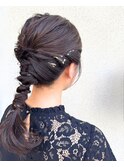 ヘアセット　パーティーセット