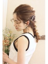 ソース 塚口(SOURCE)&nbsp;結婚式や浴衣ヘアに♪編みおろしアレンジ