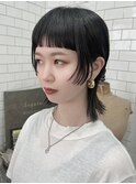 オン眉×カットライン×外ハネボブ